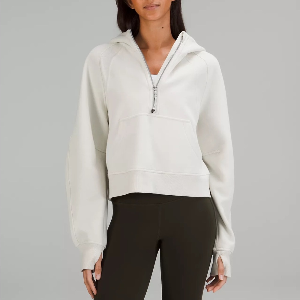 Lululemon Oversized 1/2 Zip in Bone